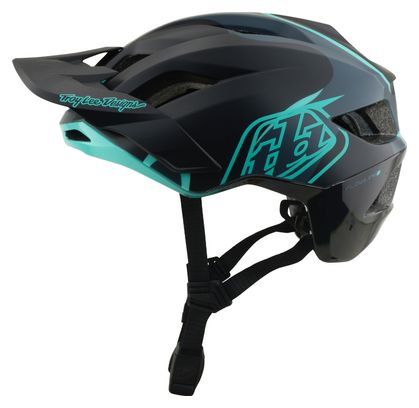 Casco da MTB Troy Lee Designs Flowline SE Mips Badge Carbon Real Teal