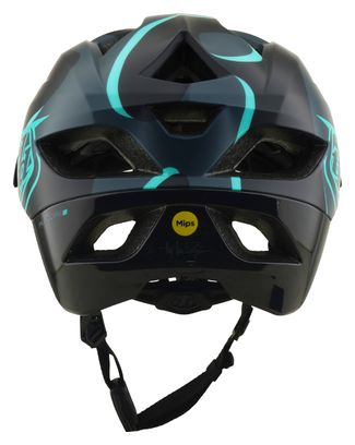 Casco da MTB Troy Lee Designs Flowline SE Mips Badge Carbon Real Teal