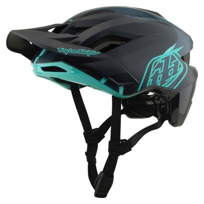 Casco da MTB Troy Lee Designs Flowline SE Mips Badge Carbon Real Teal