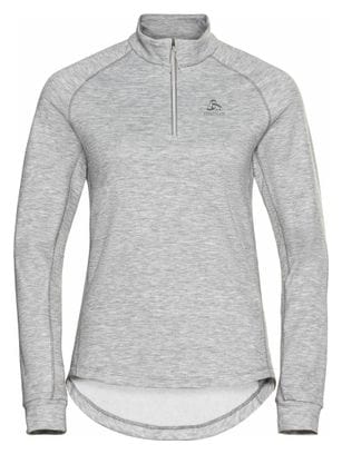 Pull 1/2 Zip Femme Odlo Berra Gris