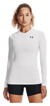 Camiseta de compresión Under Armour HeatGear Blanco, Mujer