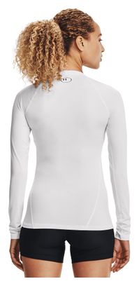 Camiseta de compresión Under Armour HeatGear Blanco, Mujer