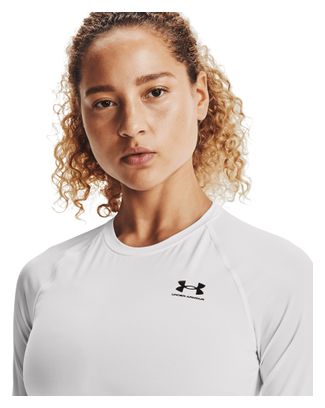 Camiseta de compresión Under Armour HeatGear Blanco, Mujer