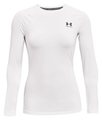 Camiseta de compresión Under Armour HeatGear Blanco, Mujer