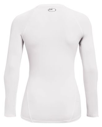 Camiseta de compresión Under Armour HeatGear Blanco, Mujer