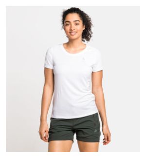 Odlo F-Dry Korte Mouw Jersey Wit Vrouw