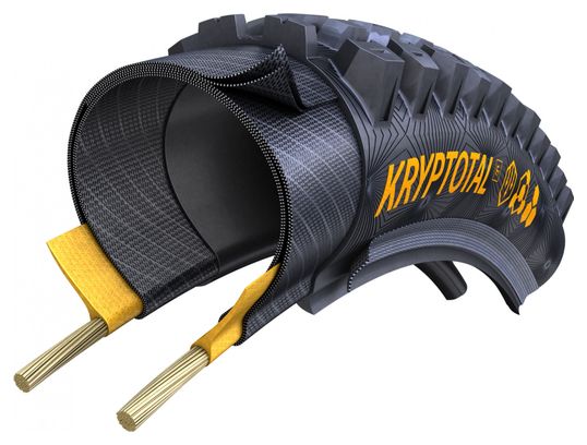 Continental Kryptotal Fr 29'' MTB Tire Tubeless Ready Foldable Downhill Casing SuperSoft Compound E-Bike e25
