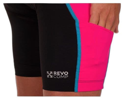 Short de triathlon Femme Z3R0D Racer Noir rose