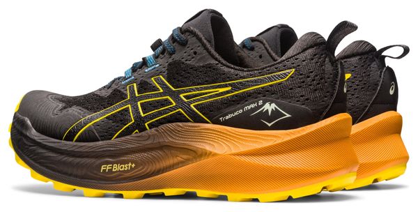 Asics Trabuco Max 2 Black Yellow Trail Running Shoes