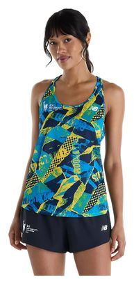 New Balance NYC Marathon RC Essential Blue/Yellow Women's Tank Top