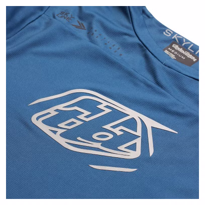 Maillot Manches Longues Troy Lee Designs Skyline Iconic Bleu