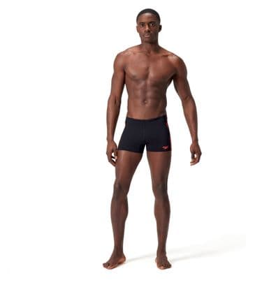 Speedo Tech Panel Swimsuit Black / Red