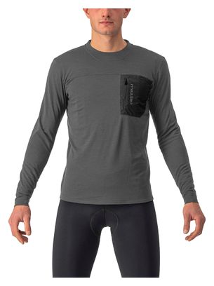 Castelli Unlimited Merino Long Sleeve Jersey Grijs/Zwart