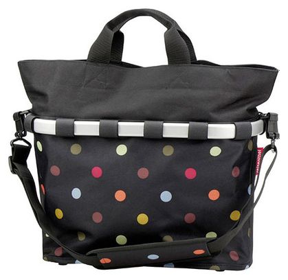 Klickfix Side bag Bikebasket OVAL M dots