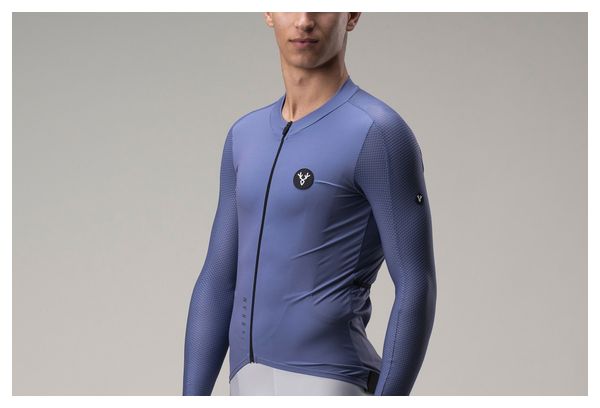 LeBram Turini Maglia a maniche lunghe Blu Grigio