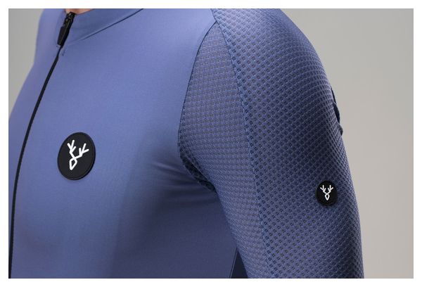 LeBram Turini Maglia a maniche lunghe Blu Grigio