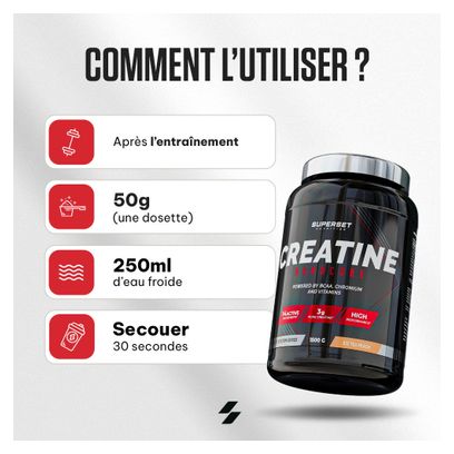 Creatine Hardcore (1 5kg) - Superset Nutrition - Ice Tea Pêche -  Créatines