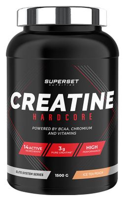 Creatine Hardcore (1 5kg) - Superset Nutrition - Ice Tea Pêche -  Créatines