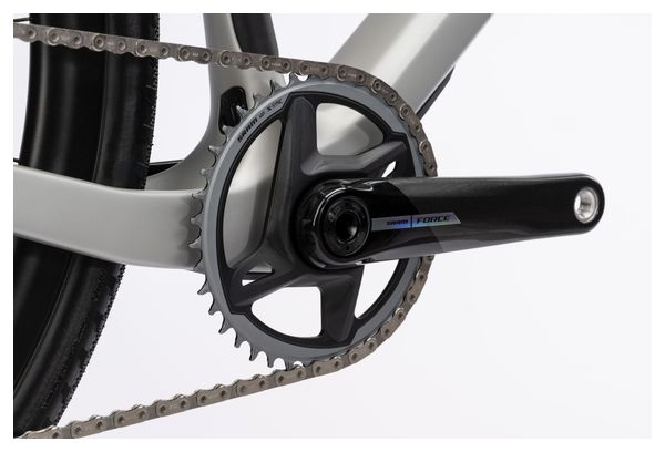 Ghost Asket CF LTD Gravel Bike Sram X0 Eagle AXS 12S 700 mm Grigio Misterioso Argento 2025