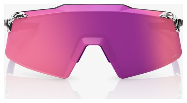 Occhiali 100% Aerocraft Elly 3 White Venom Purple a specchio