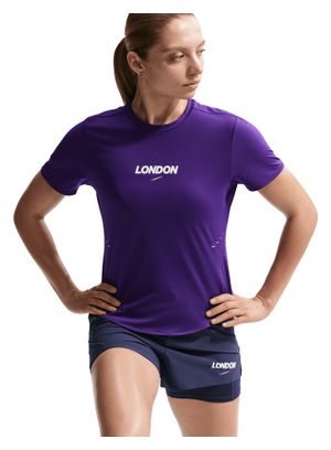 Maglia a maniche corte Nike Swift London blu da donna