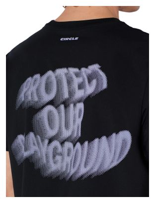 Maglia a maniche corte Circle Agility POP nera unisex