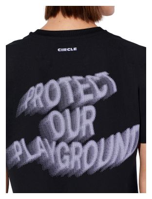 Maglia a maniche corte Circle Agility POP nera unisex