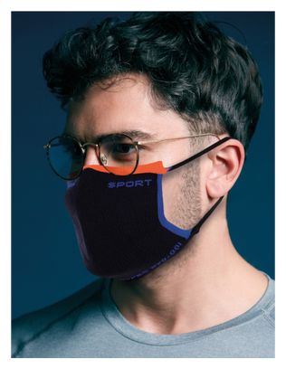 Thuasne Sportmasker Activ Security Sport V2 Blauw Oranje