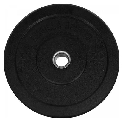 Poids disques olympiques Hi Temp avec absorbeur de chocs - Noir - De 2 5 kg à 25 kg - Poids : 20 KG