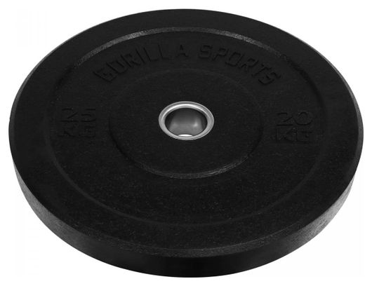Poids disques olympiques Hi Temp avec absorbeur de chocs - Noir - De 2 5 kg à 25 kg - Poids : 20 KG