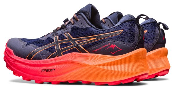 Chaussures de Trail Running Asics Trabuco Max 2 Bleu Orange Rouge