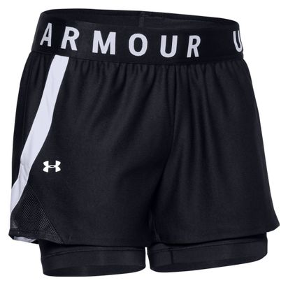 2-in-1 Short Under Armor Play Up 3.0 Black Women