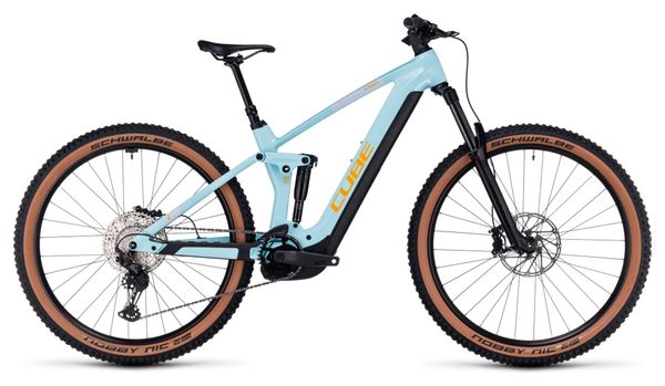 Cube Stereo Hybrid 140 HPC Race 625 Suspensión total eléctrica MTB Shimano Deore/XT 12S 625 Wh 29'' Azul deslumbrante 2023