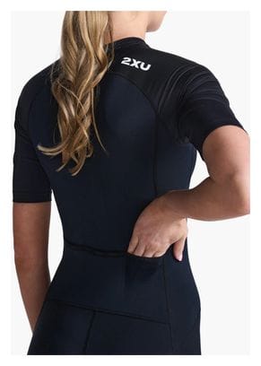 2XU Core Sleeved Trisuit Negro