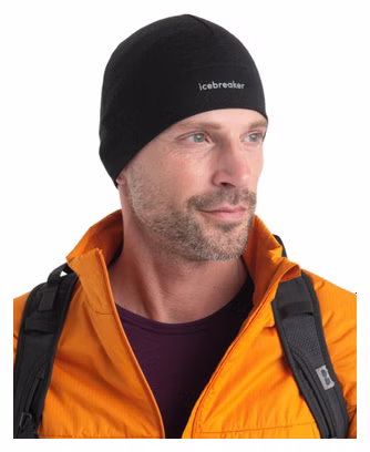 Unisex Icebreaker Merinos 200 Oasis Beanie Schwarz