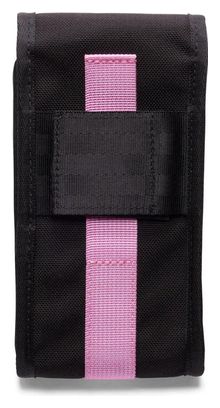 Chrome Phone Pouch Large Black / Pink