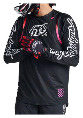 Langarmtrikot Troy Lee Designs Sprint Ultra Schwarz