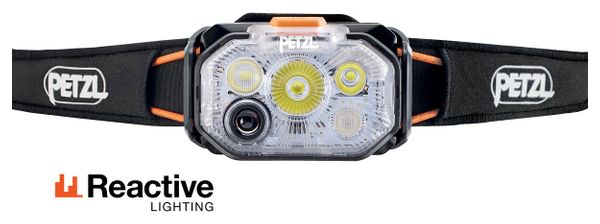 Petzl Swift RL Headlamp, Black/Orange