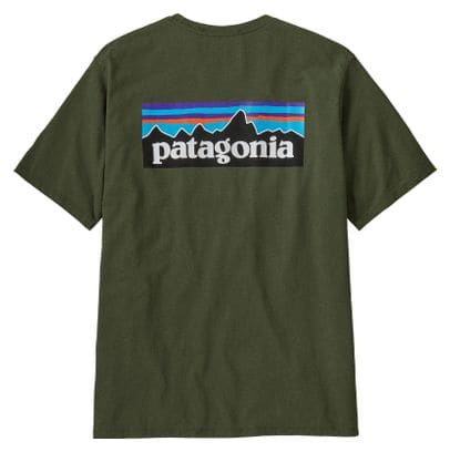 Patagonia P-6 Logo Responsibili-Tee Green