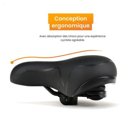 Selle vélo unisexe R2B Noir imperméable