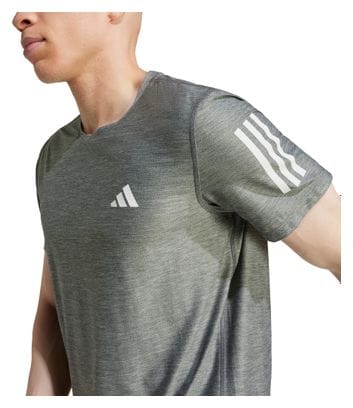 adidas Own The Run Kurzarm Trikot Grau Herren