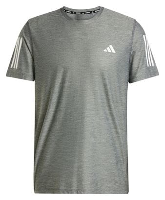 adidas Own The Run Kurzarm Trikot Grau Herren