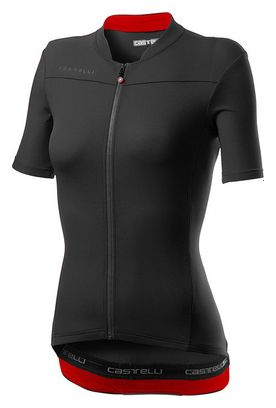 Castelli Anima 3 Women&#39;s Short Sleeve Jersey Black / Red