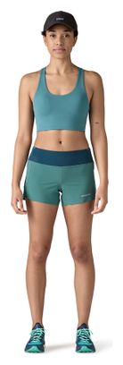 Pantalones cortos Patagonia Strider Pro - 3 1/2 pulg. Mujer Azul