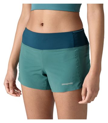 Pantalones cortos Patagonia Strider Pro - 3 1/2 pulg. Mujer Azul