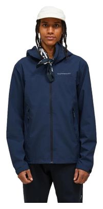 Peak Performance Trail 2.5L Hipe Blue Waterproof Jacket