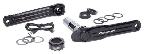 Paire de Manivelles Capteur de Puissance Rotor 2INpower SL RD (Road Dual) Direct Mount Noir
