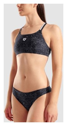Maillot de bain Arena Ribbed Noir Femme