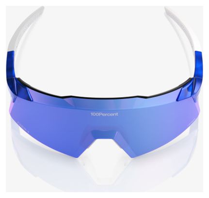 Occhiali 100% Aerocraft RBH Gloss Blue Holographic Royal Blue a specchio