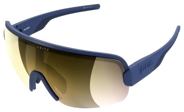 POC Aim Brille Blau - Clarity Road Verspiegeltes Gold